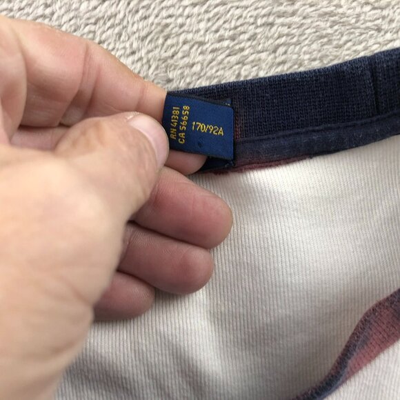 Polo Ralph Lauren Mens Sailor Bear Sweatshirt Small Striped Long-Sleeve Crewneck - Picture 8 of 13